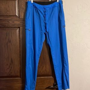 royal blue Grey’s Anatomy scrub pants. large spandex stretch.